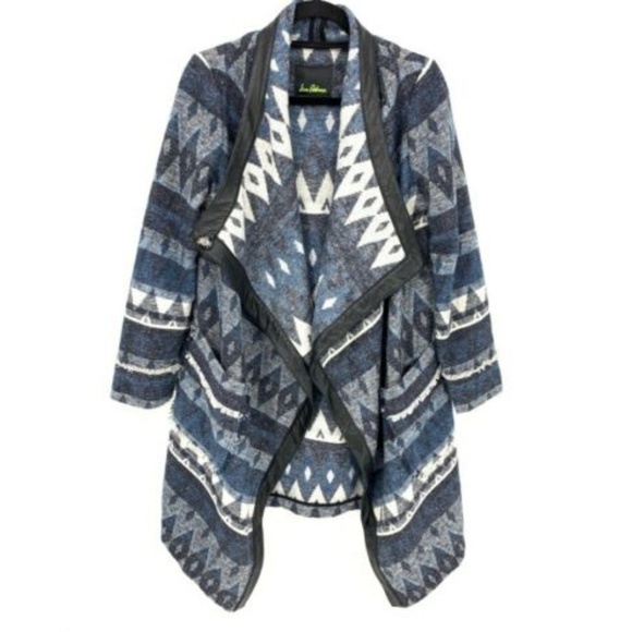 Sam Edelman Jackets & Blazers - Sam Edelman Geo Tribal Print Blanket Coat